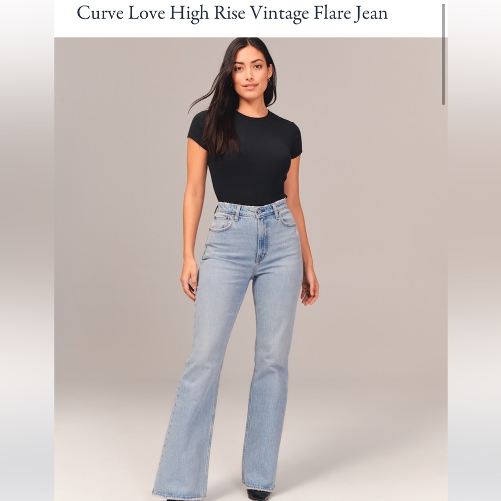 NWOT Abercrombie 70s ultra high rise vintage flare